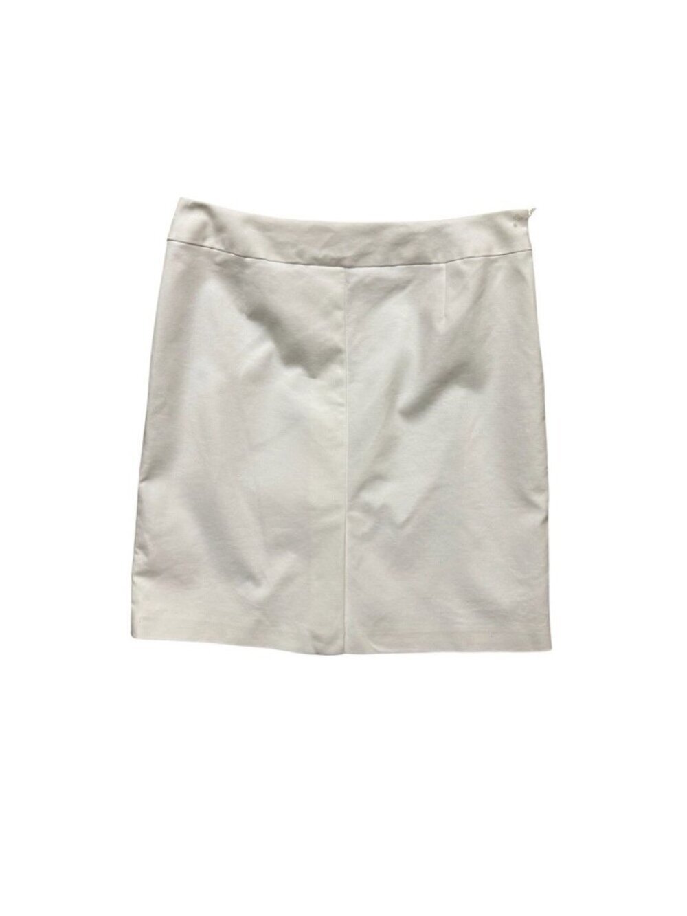 Talbots Petites White Pencil Skirt Size 14 Stretch Lined Classic